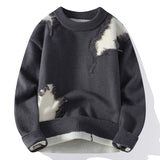 WANG-E #   WE24777  磨爛效果長袖冷衫 JJ2