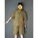 2025年 07月 1 日   DSJD A001# TZ5584  拉鍊shirt短褲套裝 JJ