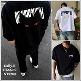 2025年 08月 1 日  WSY XZ809A# BBBT65   紅眼貓圖案短袖Tee JJ