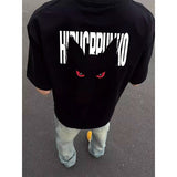 2025年 08月 1 日  WSY XZ809A# BBBT65   紅眼貓圖案短袖Tee JJ