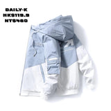 BT #     英文字 撞色連帽外套  JJ2