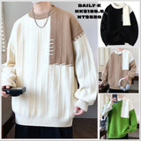 WANG E # WE24605     拼色冷衫 JJ2