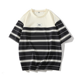 FJ-ZUOLONG #  506  拼橫間 短袖 Tee JJ