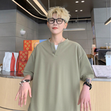 DSJD  A028 #  TZ2401 短褲V領短Tee套裝 JJ