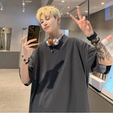 DSJD  A028 #  TZ2401 短褲V領短Tee套裝 JJ