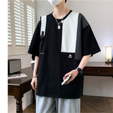 WANG E # WE24167  拼間條紋 短袖Tee   JJ2