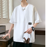 WANG E # WE24167  拼間條紋 短袖Tee   JJ2