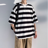 DSJD A007 # T232   粗橫間短袖Tee  JJ2