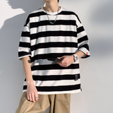 DSJD A007 # T232   粗橫間短袖Tee  JJ2