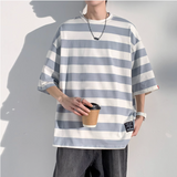 DSJD A007 # T232   粗橫間短袖Tee  JJ2