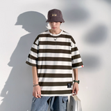 DSJD A007 # T232   粗橫間短袖Tee  JJ2