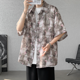 DSJD D232 # D157  花紋圖案短袖shirt JJ2