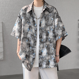DSJD D232 # D157  花紋圖案短袖shirt JJ2