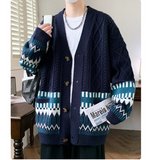 WANG- E# WE24868    偏鬆拼民族風開胸冷衫 JJ2