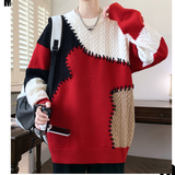 WANG- E# WE24606    圓領 拼色冷衫   JJ2