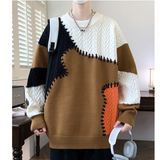 WANG- E# WE24606    圓領 拼色冷衫   JJ2