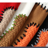 WANG- E# WE24606    圓領 拼色冷衫   JJ2