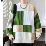 WANG- E # WE24751  拼色圓領冷衫 JJ2