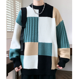 WANG- E # WE24751  拼色圓領冷衫 JJ2