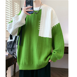 WANG E # WE24605     拼色冷衫 JJ2