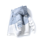 BT #     英文字 撞色連帽外套  JJ2