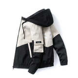 BT #     英文字 撞色連帽外套  JJ2