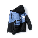 BT #     英文字 撞色連帽外套  JJ2