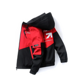 BT #     英文字 撞色連帽外套  JJ2