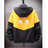 BT #     英文字 撞色連帽外套  JJ2