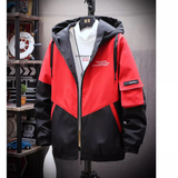 BT #     英文字 撞色連帽外套  JJ2