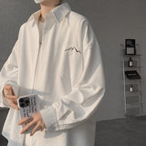 2025年 03月 1 日  DSJD A059 # CS1121    山峰圖案口袋長袖shirt JJ2