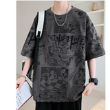 2025年 06月 1 日   YIPINYUAN # 8898  漫畫圖案短袖Tee JJ2