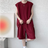 2025年 07月 1 日   DSJD A059 # TZ790   暗紋背心短褲套裝 JJ