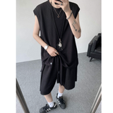 2025年 07月 1 日   DSJD A059 # TZ790   暗紋背心短褲套裝 JJ