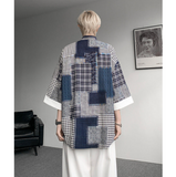 2025年 07月  1 日   DSJD A032#DC28012     拼色格紋7分shirt JJ