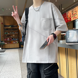 2025年 08月  1 日  ZUOLONG#977   拼接紋單口袋短袖Tee JJ