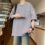 2025年 08月  1 日  ZUOLONG#977   拼接紋單口袋短袖Tee JJ