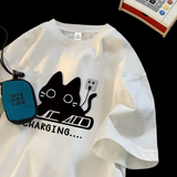 2025年 08月 1 日   WSY-DSJD C403A # T25227 充電貓圖案短袖Tee JJ