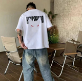 2025年 08月 1 日  WSY XZ809A# BBBT65   紅眼貓圖案短袖Tee JJ