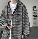 2025年 11月 1 日   DSJD A059  #  CS1167   連帽細格紋長袖shirt JJ