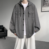 2025年 11月 1 日   DSJD A059  #  CS1167   連帽細格紋長袖shirt JJ