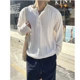 2025年 11月 1 日   GUOJI 21017 #  T24511   間條暗紋長袖Tee JJ2