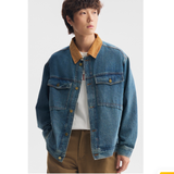 2025年 11月 1 日   XHP B032 # KDKJ526  撞色領牛仔外套 JJ