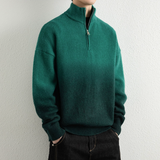 2025年 11月 1 日   WANG- E# WE25770  拉鍊領漸變色冷衫毛衣 JJ2