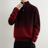 2025年 11月 1 日   WANG- E# WE25770  拉鍊領漸變色冷衫毛衣 JJ2