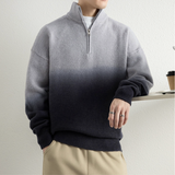 2025年 11月 1 日   WANG- E# WE25770  拉鍊領漸變色冷衫毛衣 JJ2