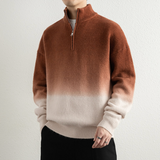 2025年 11月 1 日   WANG- E# WE25770  拉鍊領漸變色冷衫毛衣 JJ2