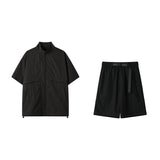 2025年 07月 1 日   DSJD A001# TZ5584  拉鍊shirt短褲套裝 JJ