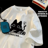 2025年 08月 1 日   WSY-DSJD C403A # T25227 充電貓圖案短袖Tee JJ