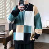 WANG- E # WE24751  拼色圓領冷衫 JJ2